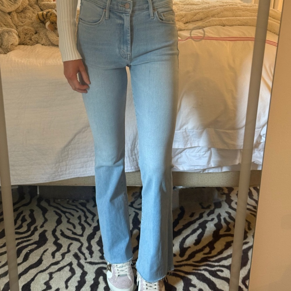 MOTHER Light Blue Flare Jeans